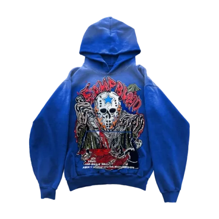 Camp Blood Hoodie – Faded Cobalt