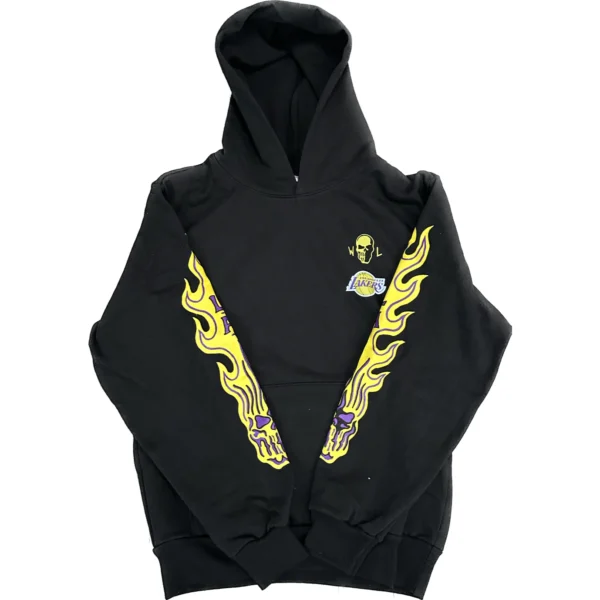 Warren Lotas Lakers NBA Championship Hoodie – Black - Image 2