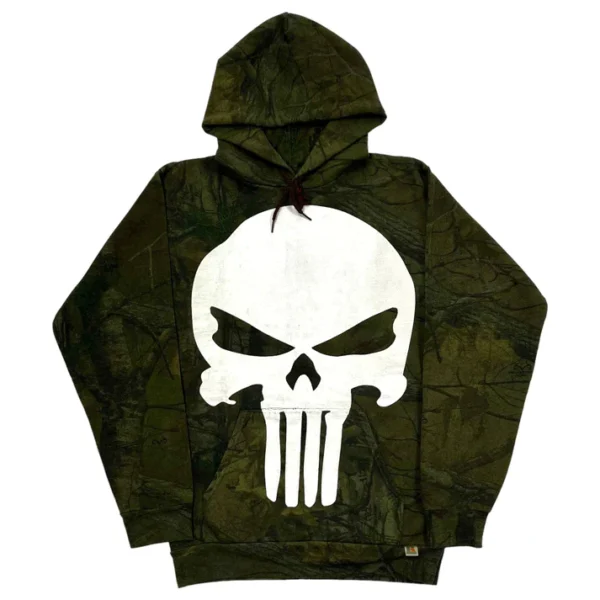 Warren Lotas The Punisher Hoodie Woodland – Camo - Image 2